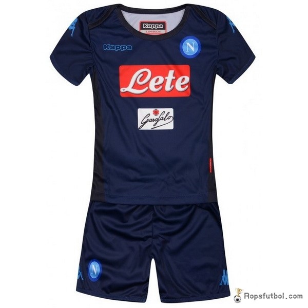 Camiseta Napoli Replica Tercera Ropa Niños 2017/18 Azul